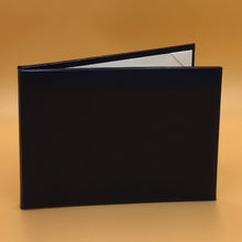 Load image into Gallery viewer, 8.5x11 Padded Document Holder Black, Landscape, Two Documents

